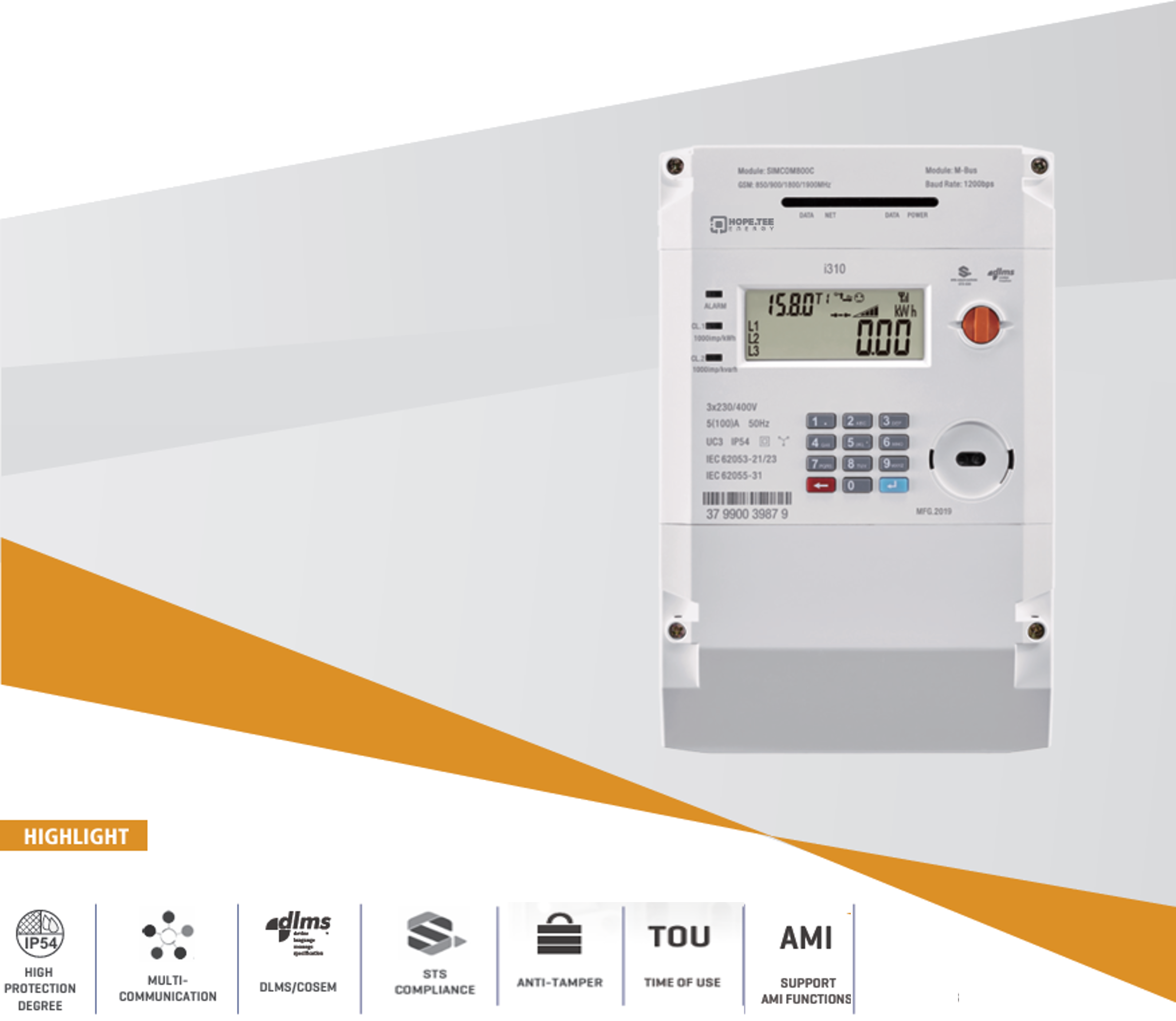 Three Phase LV/CT Meter Cabinets